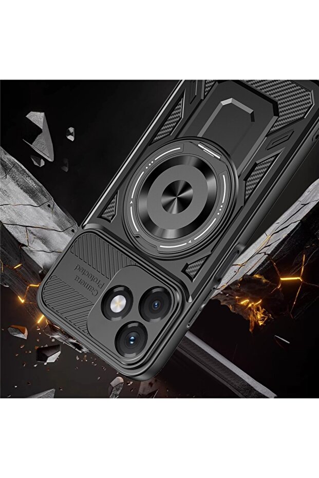Case for Honor X5c Plus, Techsuit, TPU, Gray - 4