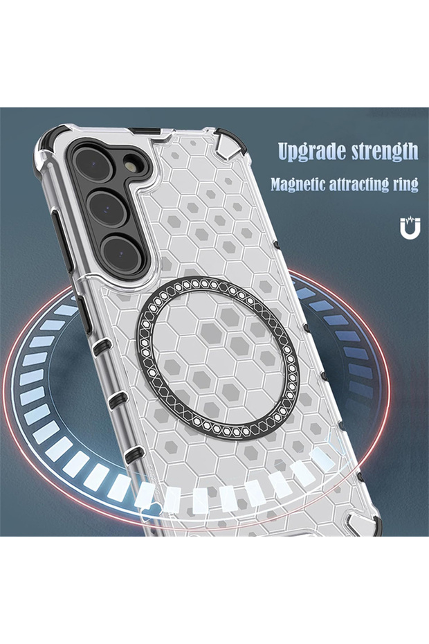 iPhone 17 Pro Case, HoneyComb Shield MagSafe, shockproof, black - 5