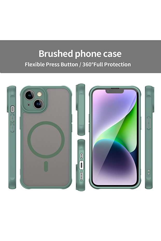 iPhone 13 Case, Techsuit, TPU, Green - 3