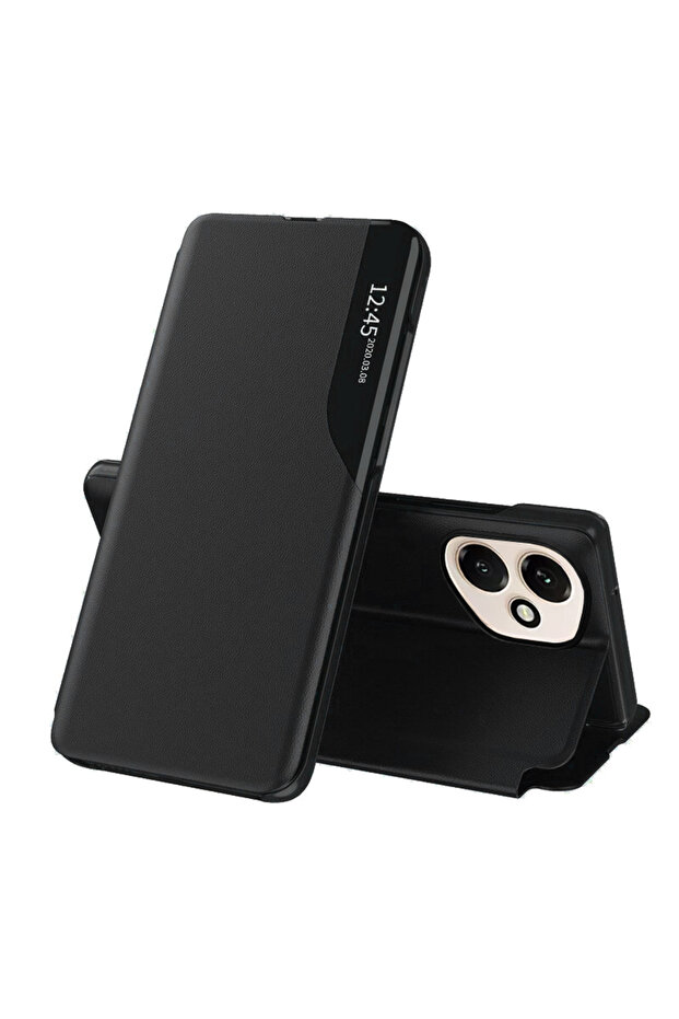 Case for Honor 400, Techsuit, PU, ​​Black - 1