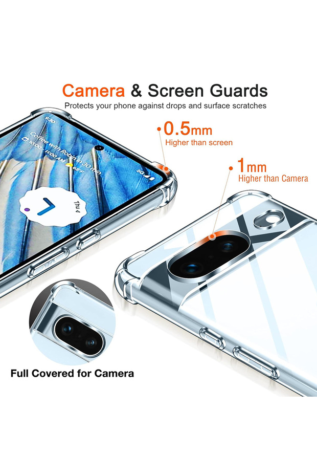 Case for Google Pixel 7, Techsuit, TPU, Transparent - 5