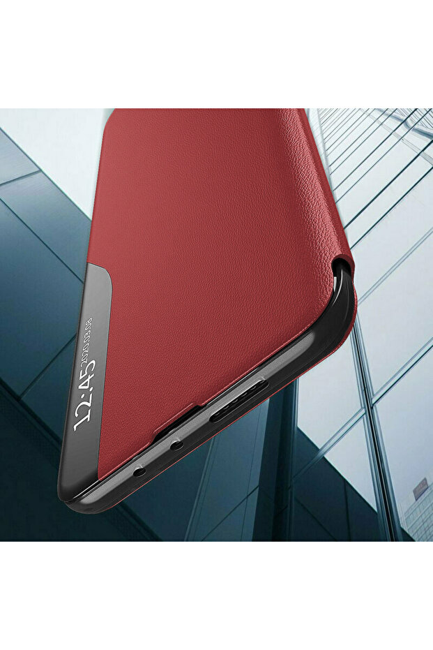 Case for iPhone 15 Plus, Techsuit, PU, Red - 4