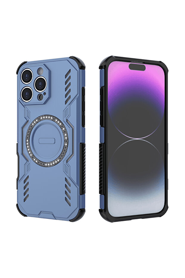 Case for iPhone 16 Pro, Techsuit, TPU, Blue - 2