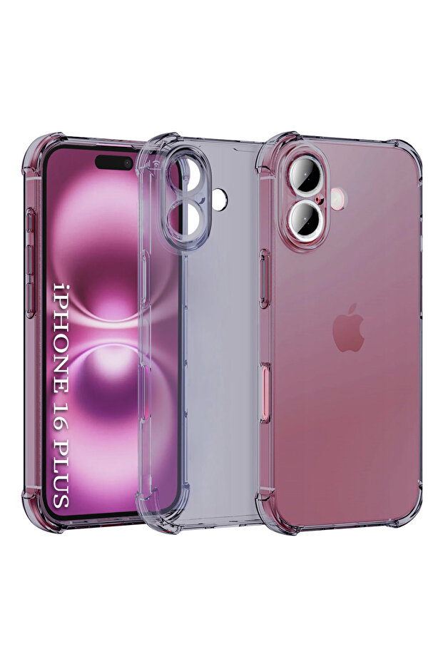 Case for iPhone 16 Plus, Techsuit, TPU, Smoke - 1