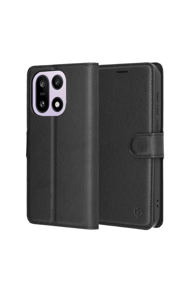 Husa Leather Folio pentru OnePlus 15, negru