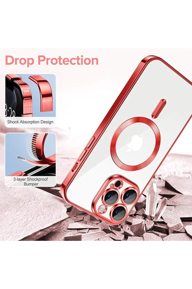 Case for iPhone 12 Pro, Techsuit, TPU, Red - 3