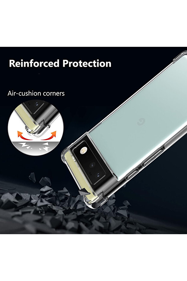 Husa pentru Google Pixel 6, Techsuit, TPU, Transparent - 5