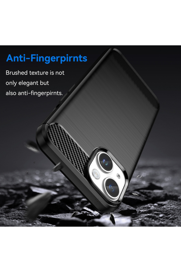 Case for iPhone 15 Plus, Techsuit, TPU, Black - 4