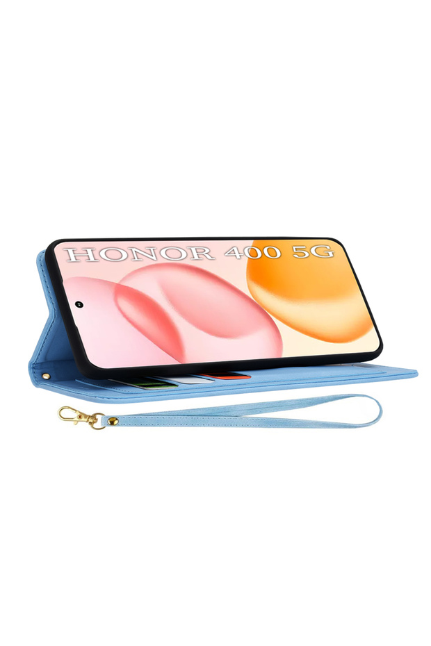Case for Honor 400, Techsuit, PU, Blue - 4