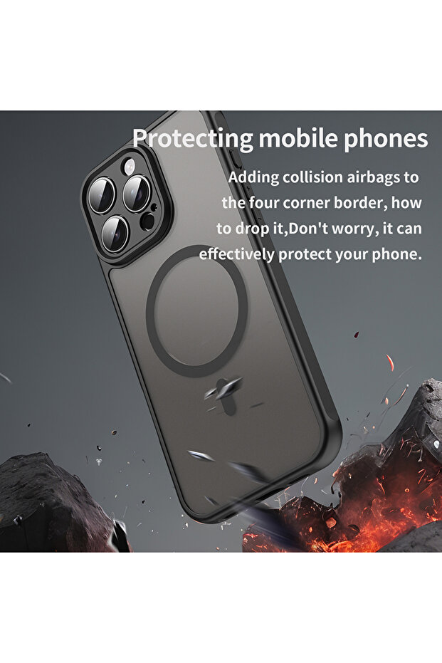 Case for iPhone 16 Pro Max, Techsuit, TPU, Black - 4