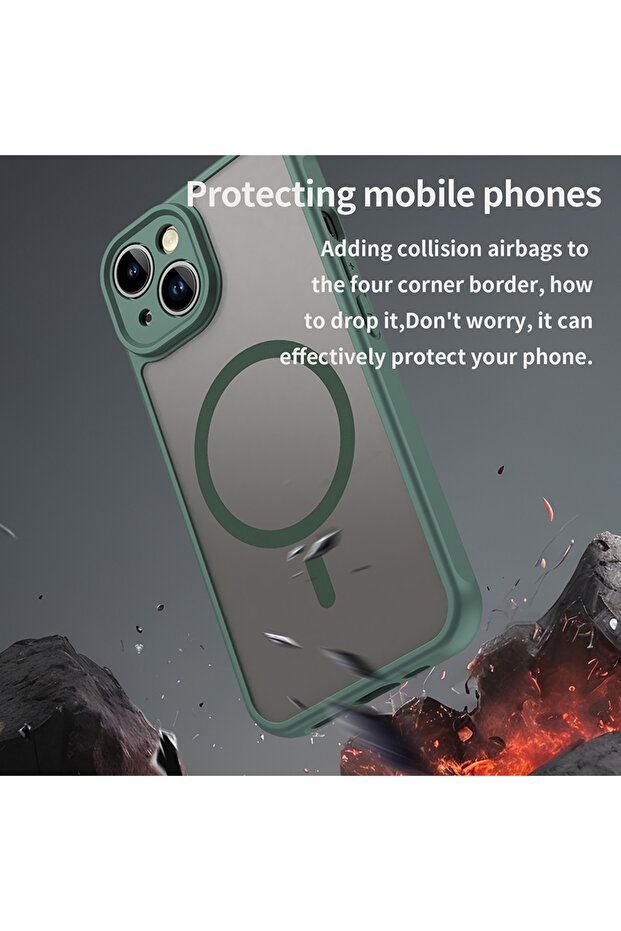 iPhone 13 Case, Techsuit, TPU, Green - 5