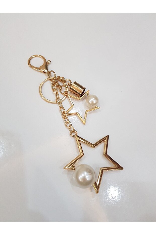 Star Bag Ornament with Pearls