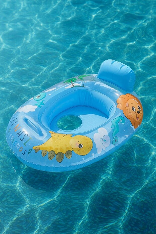 Children's Baby Sea Ring with Handle and Seat for 0-3 Years Old
