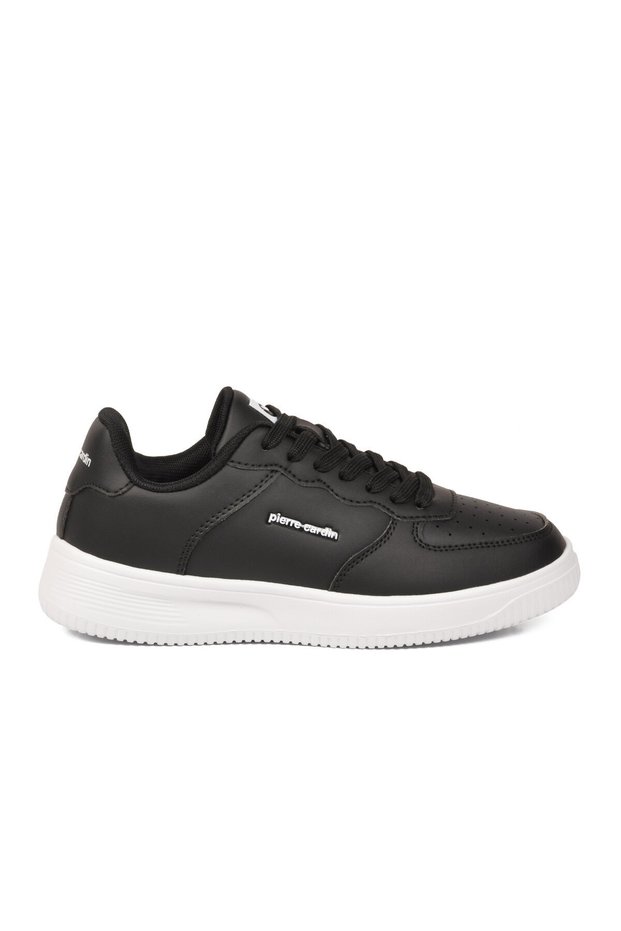 Black and White Lace-Up Lightweight Unisex Sports Shoes Pci-10120 Z