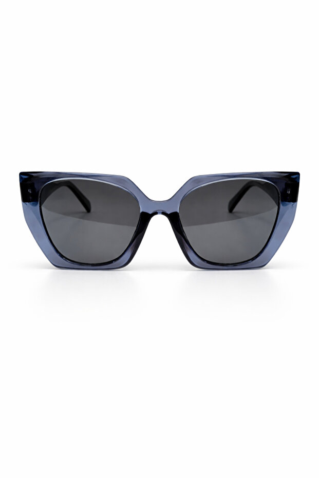 Luna Transparent Smoked Glass Unisex Sunglasses