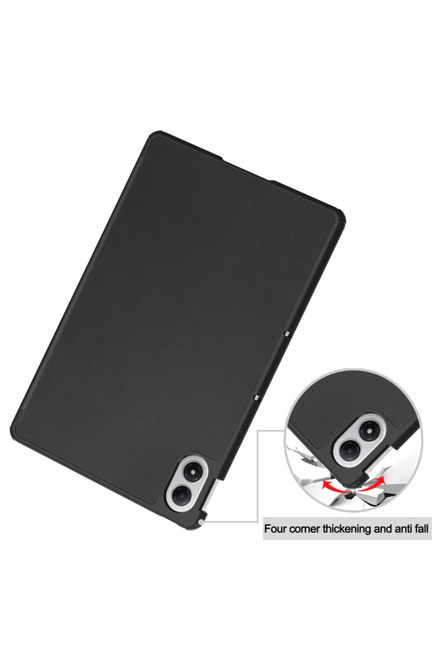 Redmi Pad tablet case, Techsuit, Clamshell Case, Black - 3