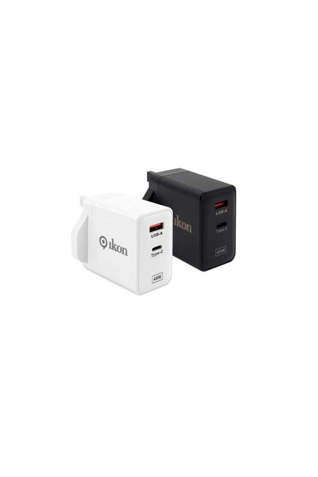 شاحن سريع USB A + Type-C، متنوع، IKPT45B45w
