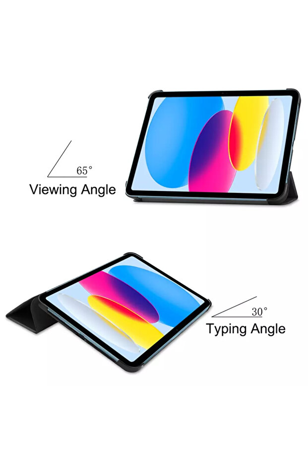 Husa pentru tableta iPad 10th generation, Techsuit, Clamshell Case, Black - 3
