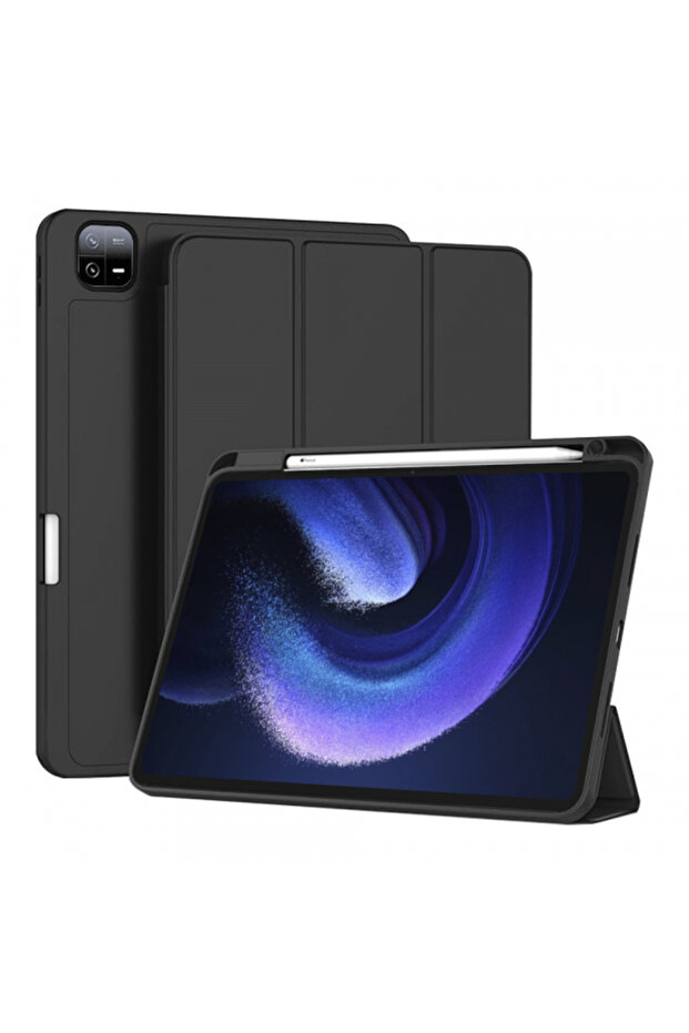 Husa pentru tableta Mi Pad 6, Techsuit, Clamshell Case, Black - 1