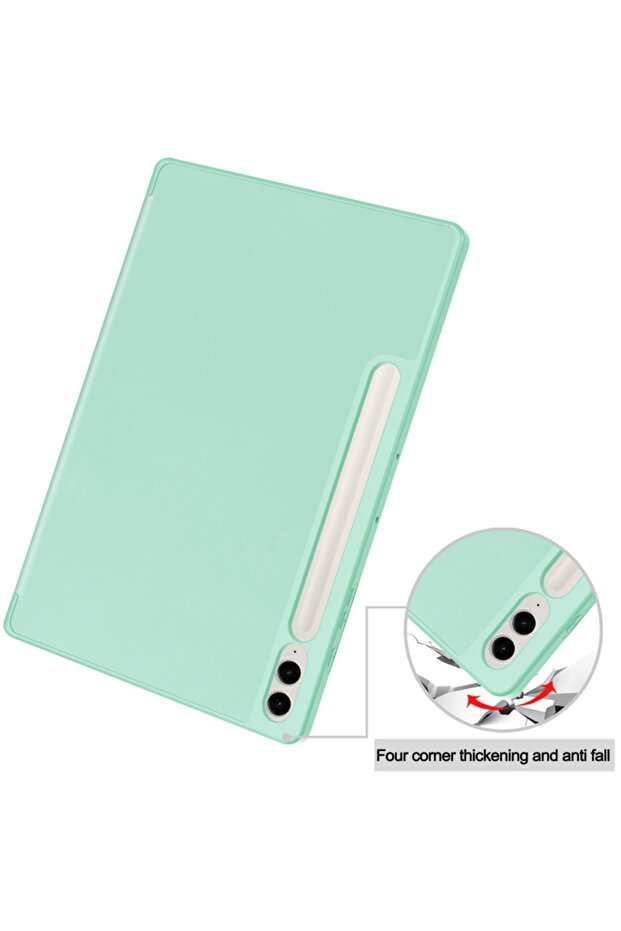 Galaxy Tab S9 FE Plus Tablet Case, Techsuit, Clamshell Case, Green - 2