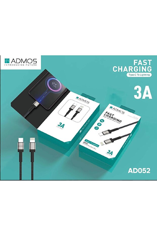 كابل AD052 3A للشحن السريع من النوع C إلى Lightning
