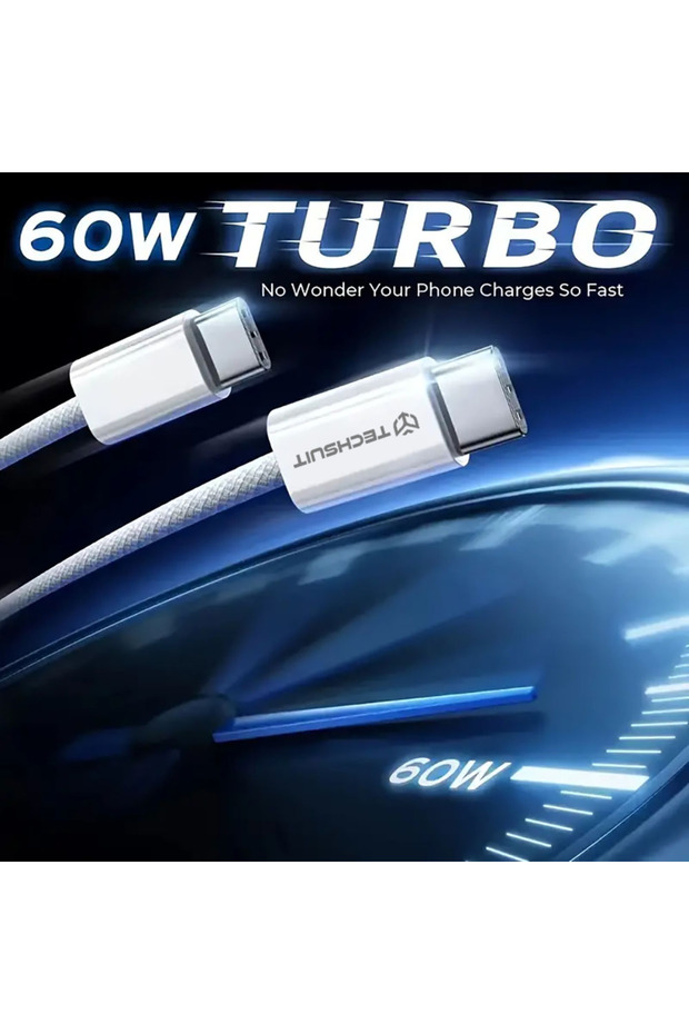 - Data Cable (Pcb114d) - For Apple, Android, USB-C, Super Fast Charging, Pd60w, Flexible - 2
