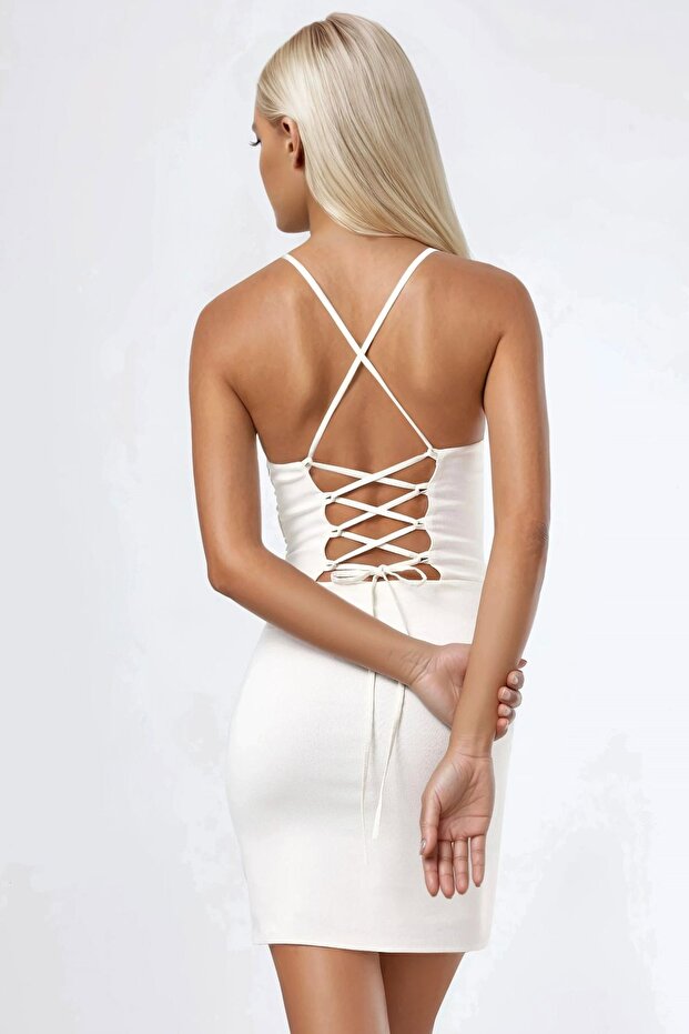 Rochie Mini cu Decolteu Inimă și Efect Shirred - 4