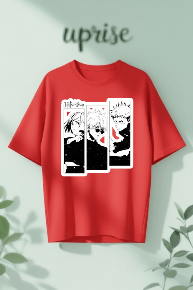 Jujutsu Kaisen Printed Cotton Lu Oversized T-Shirt