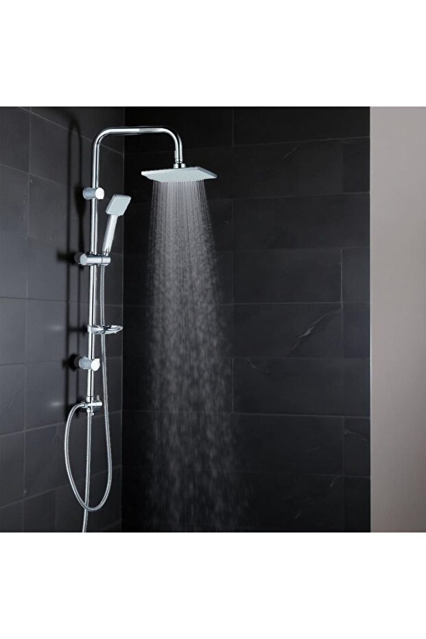 Luxe Fire Shower Column Set Chrome