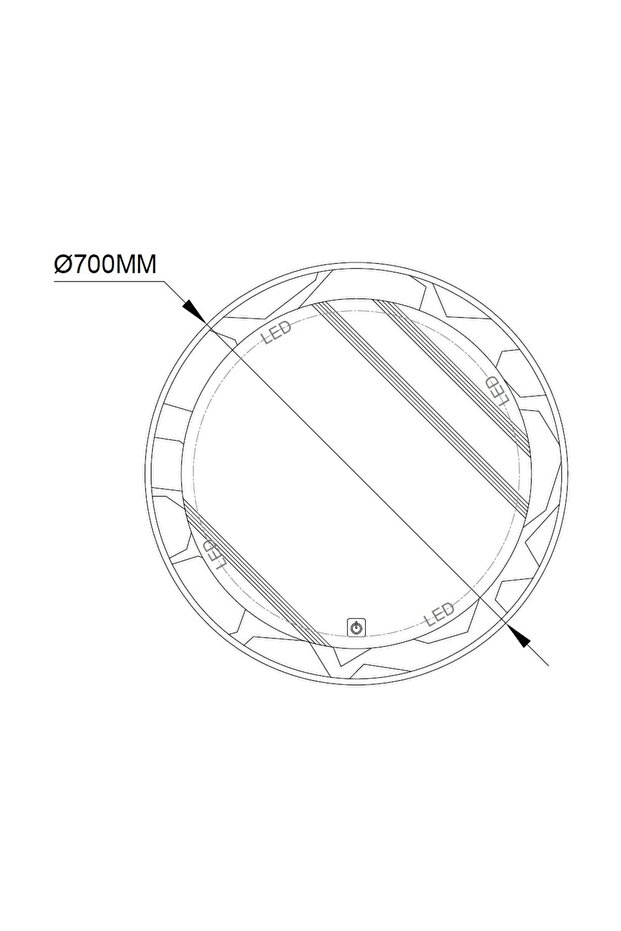 Led Mirror Round (Hs16465) - 4