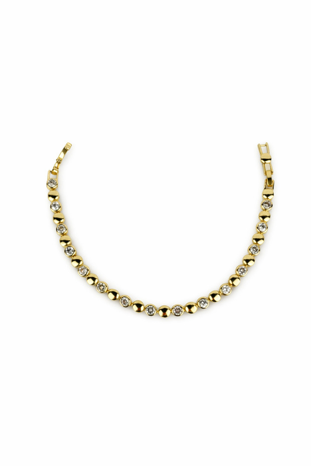 Circle Plate and Stone Row Bracelet