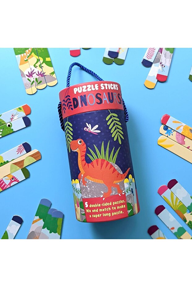 Puzzle Sticks In Tube - Dinosaurs