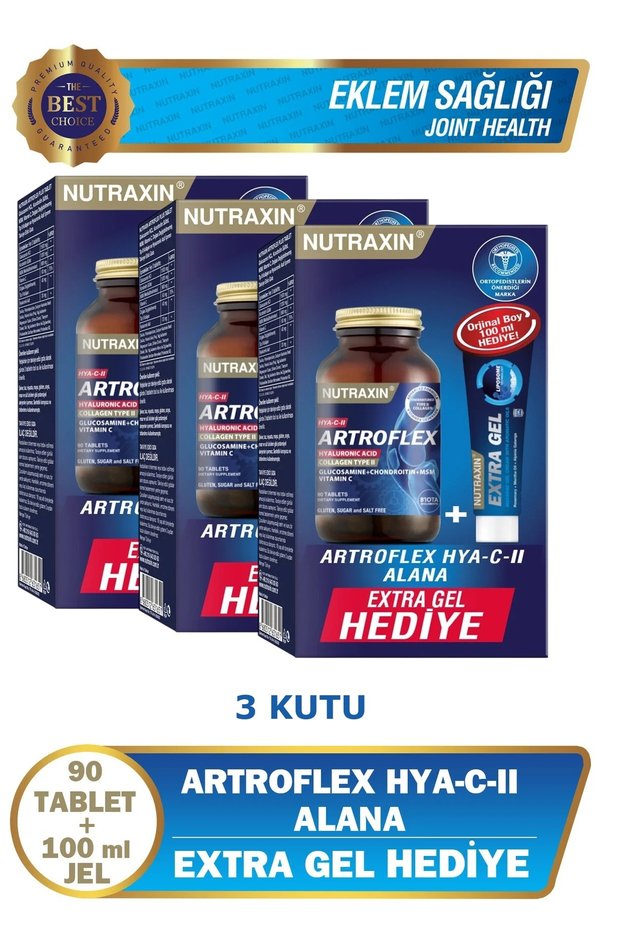 Artroflex Hya-c-ıı 90 Tablet Extra Gel Hediyeli 3 KUTU