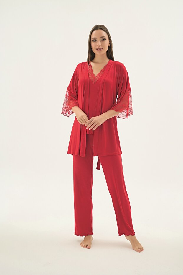 17434 Pijama de damă tip kimono - 1
