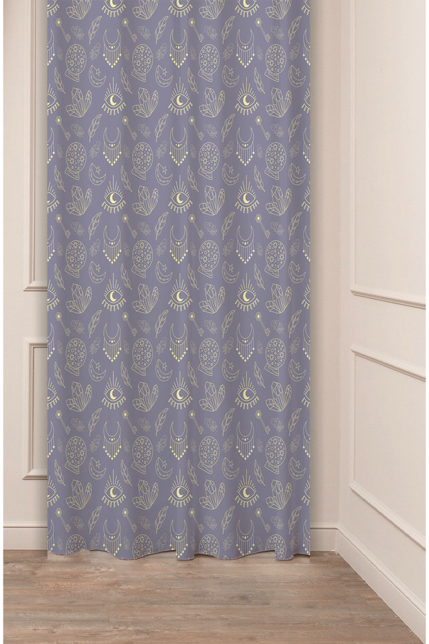 Geometric Pattern Authentic Motif Nordic Patterned Specially Designed Digital Printed Stylish Modern Background Curtain