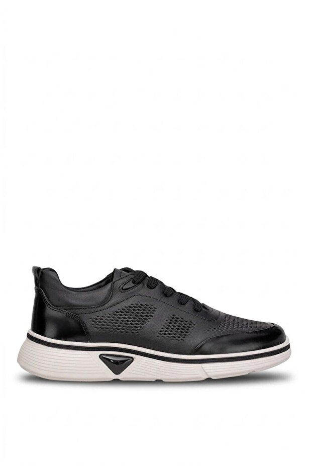 152-23130 Men's Genuine Leather Casual Shoes Black