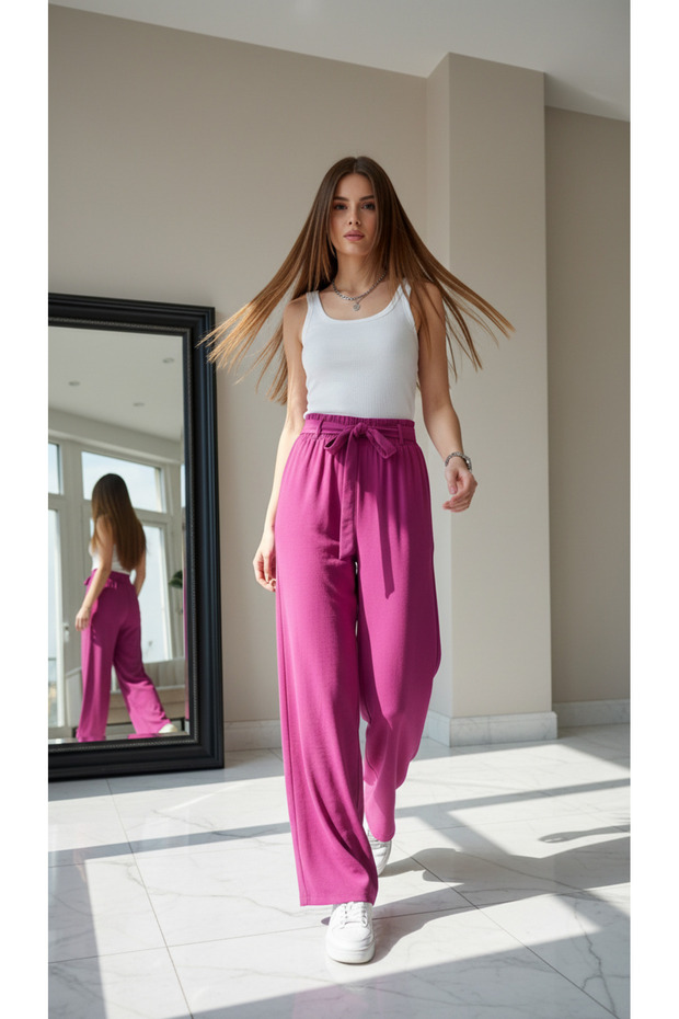 Arrtizz Women's Pants with Elastic Waist and Loose Legs