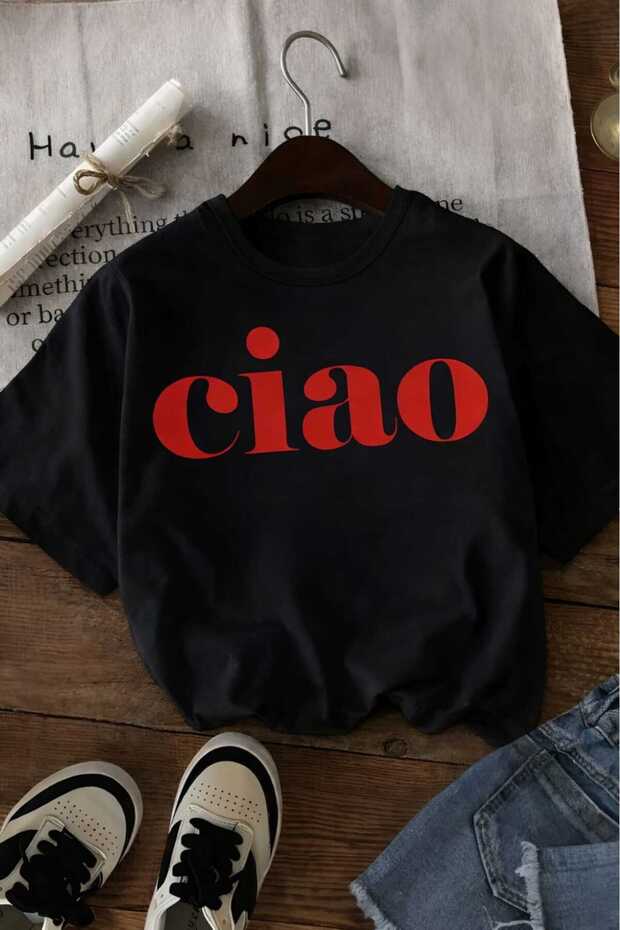 Ciao Printed Unisex Children's T-Shirt 5Gh6