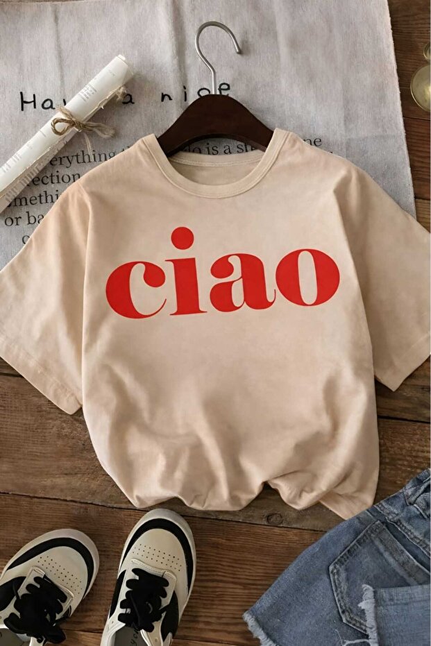 Ciao Printed Unisex Children's T-Shirt 5Gh6