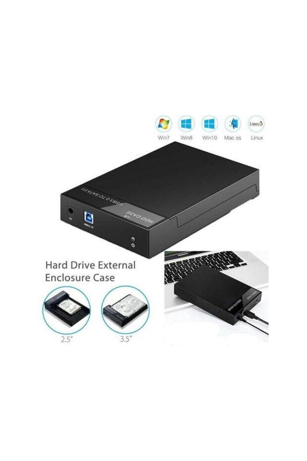 علبة خارجية للقرص الصلب مقاس 2.5/3.5 بوصة، محول SATA إلى USB 3.0، محطة إرساء للأقراص الصلبة