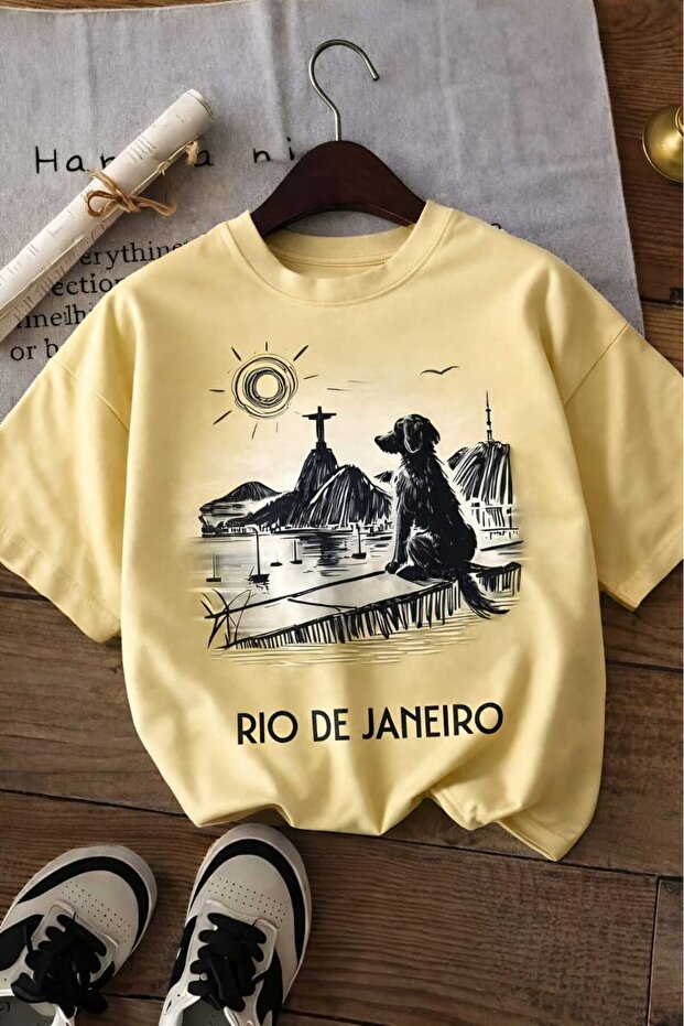 Rio De Janeiro Printed Unisex Children's T-Shirt 7Gh1