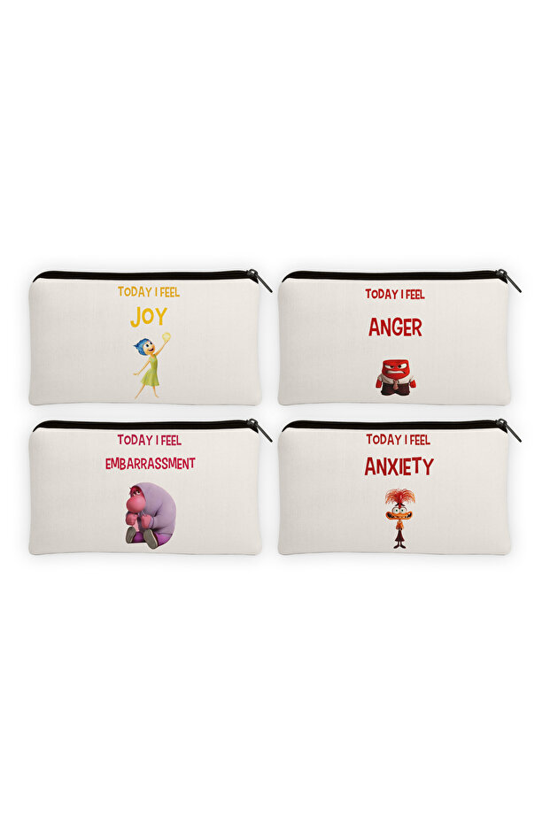 Reverse Face Emotions Set of 4 Pen Holders - Clutch
