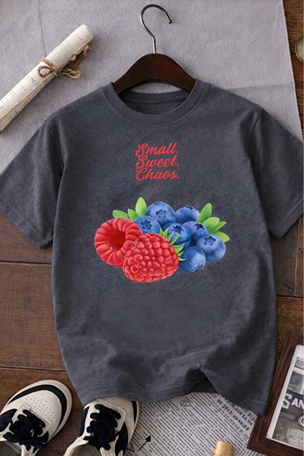 Blackberry Printed Unisex Children's T-Shirt 7Gh1