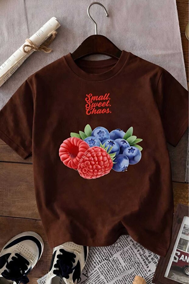 Blackberry Printed Unisex Children's T-Shirt 7Gh1