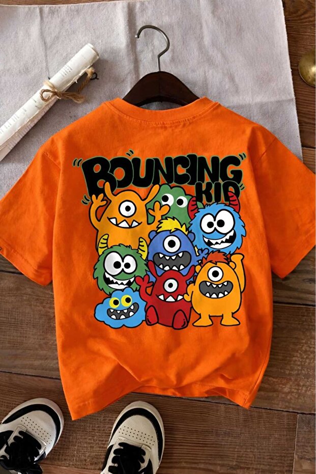 Bouncingkid Printed Unisex Children's T-Shirt 7Gh1