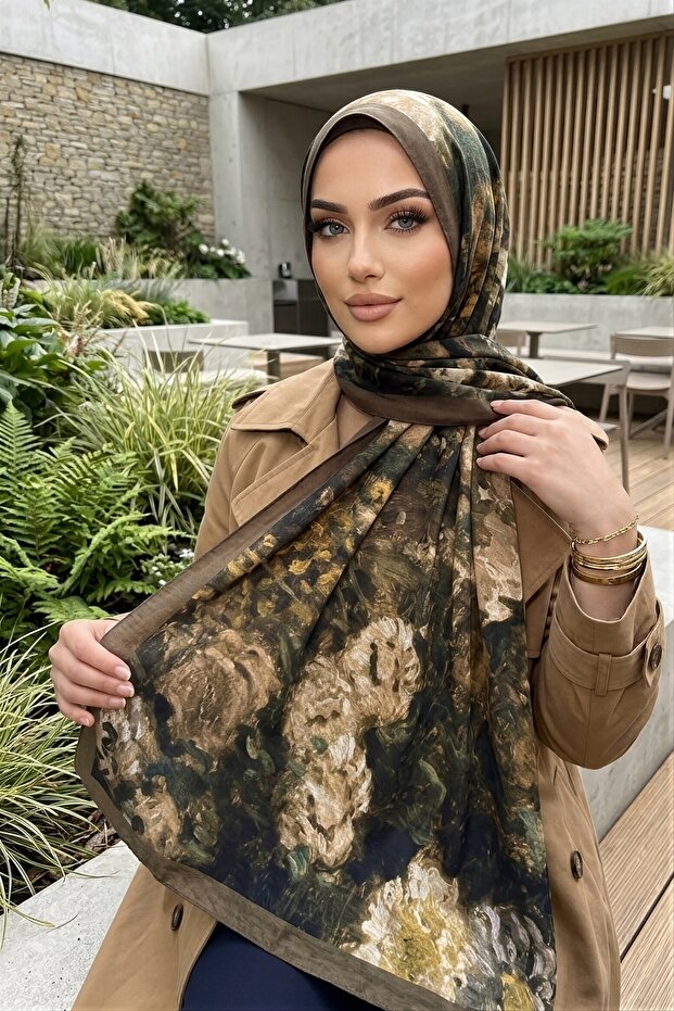 Dark Mink İpekhan Seren Shawl