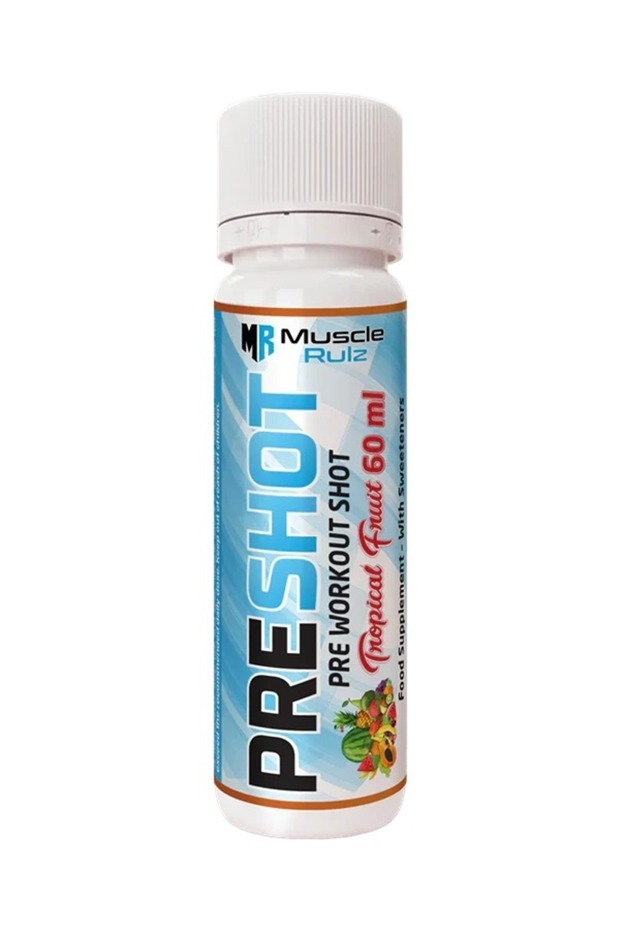 Pre Shot TROPICAL FRUIT – 60 ml Pre-Workout Boost 12/pack