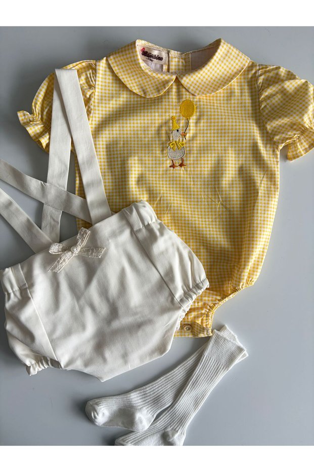 Duck Concept Baby Shirt – Stylish Cotton Baby Romper 3-6 Months-2 Years – Birthday & Party Combination