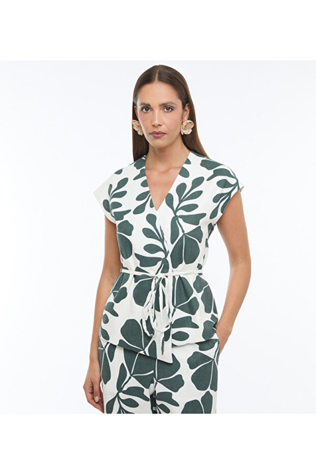 Multicolor Printed Casual Women Top