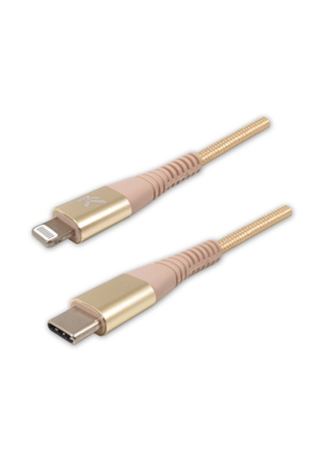 Cablu USB USB-C - Lightning 2 m Auriu - 1